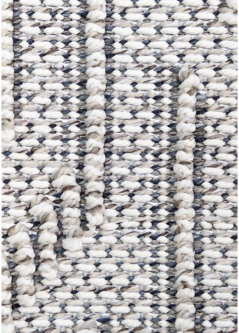 Tapete Geométrico Gris con Zigzag Quebrado en Relieve - Vista alternativa
