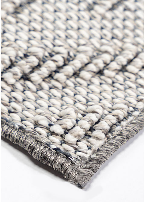 Tapete Geométrico Gris con Zigzag Quebrado en Relieve