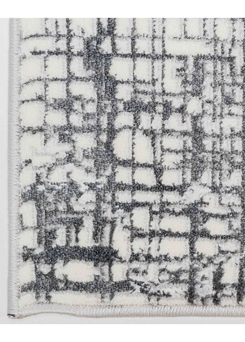 Tapete Abstracto Blanco con Trama de Rejilla Difusa