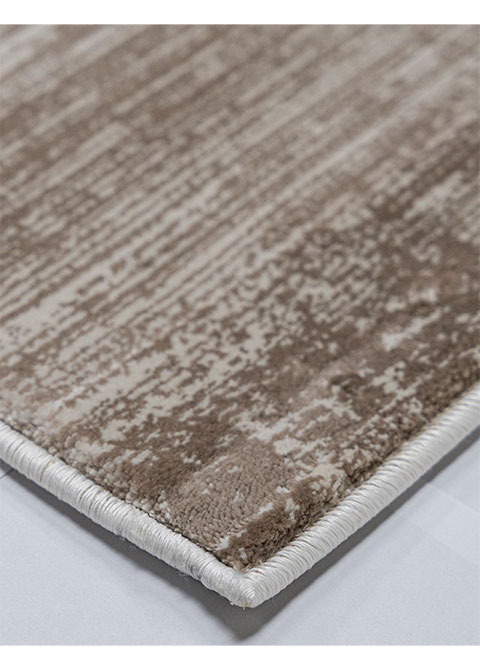 Tapete Geométrico Beige con Bloques y Medio Círculo