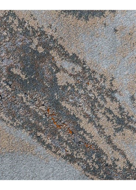 Tapete Redondo Beige con Mármol Arremolinado - Vista alternativa