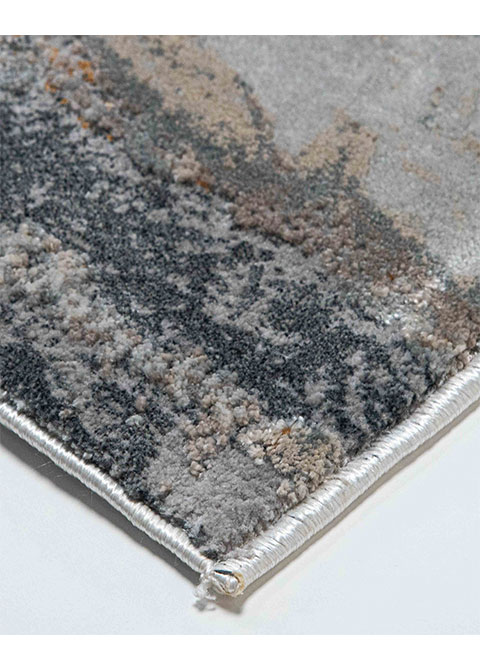 Tapete Redondo Beige con Mármol Arremolinado