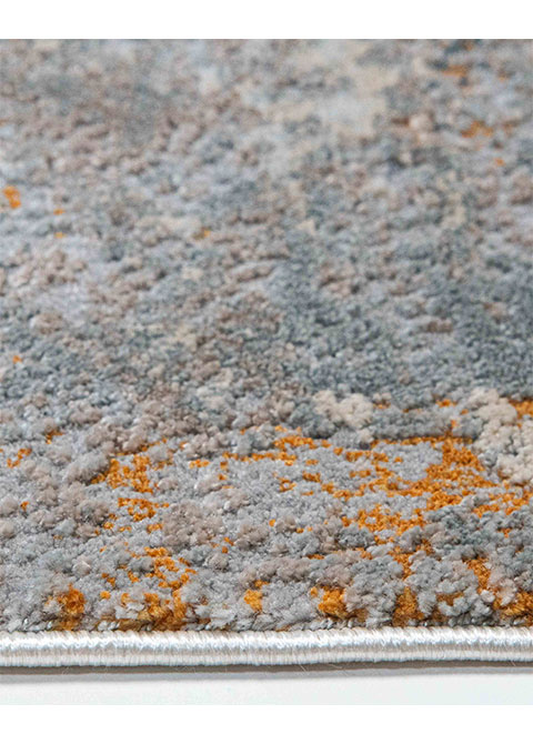 Tapete Redondo Beige con Mármol Arremolinado