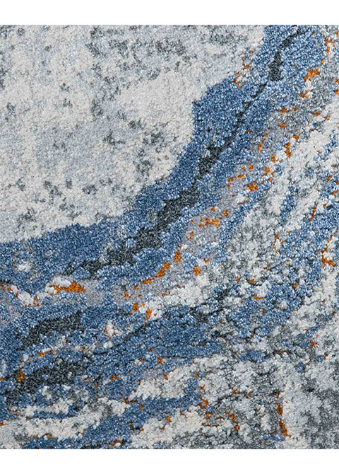 Tapete Abstracto Azul con Vetas de Ágata - Vista alternativa