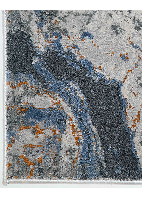 Tapete Abstracto Azul con Vetas de Ágata