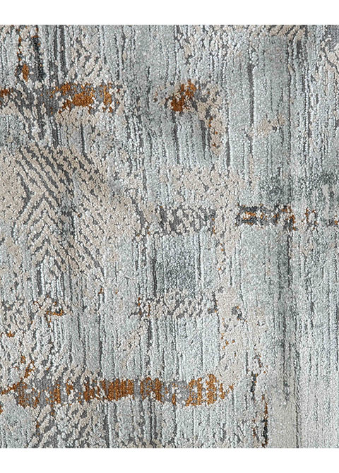 Tapete Abstracto Gris con Retazos Oxidados - Vista alternativa