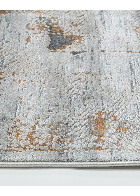 Tapete Abstracto Gris con Retazos Oxidados