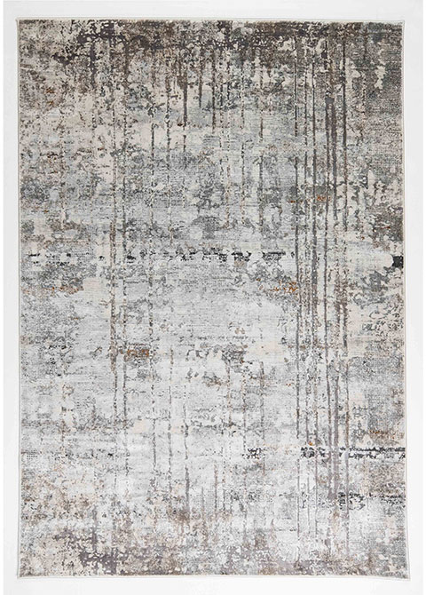 Tapete Abstracto Gris con Chorreados Verticales