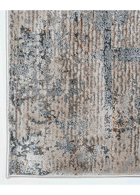 Tapete Abstracto Beige con Muro Raspado en Ocre