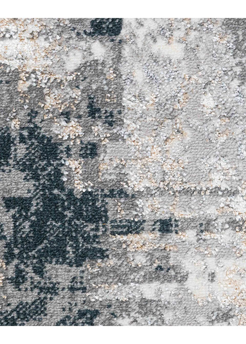 Tapete Abstracto Gris con Muro Raspado en Carbón - Vista alternativa