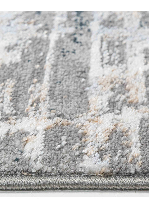 Tapete Abstracto Gris con Muro Raspado en Carbón