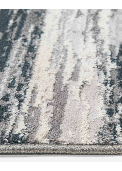 Tapete Abstracto Carbón con Salpicado Denso en Blanco