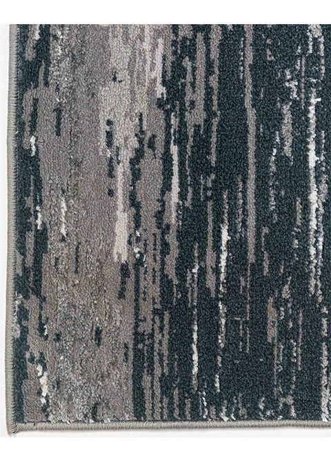 Tapete Abstracto Carbón con Salpicado Denso en Blanco