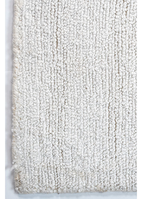 Tapete Abstracto Blanco con Formas Curvas en Topo y Arena