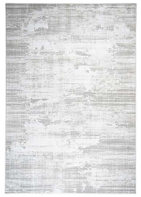 Tapete Abstracto Blanco con Nubes Raspadas en Gris