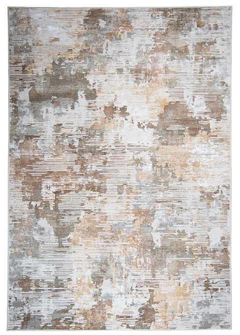 Tapete Abstracto Beige con Muro Descascarado en Ocre