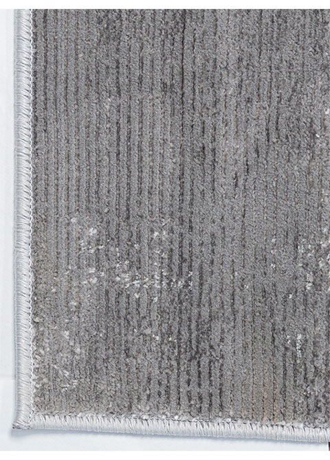 Tapete Abstracto Gris con Líneas Cruzadas en Blanco