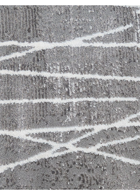 Tapete Abstracto Gris con Empalizada de Trazos - Vista alternativa