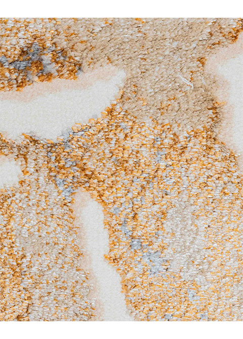 Tapete Abstracto Gris con Mármol Roto en Cobre - Vista alternativa