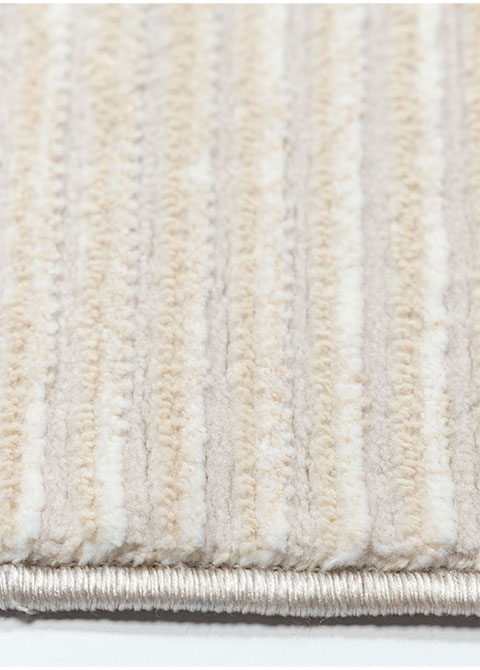 Tapete Texturizado Marfil con Acanalado Horizontal