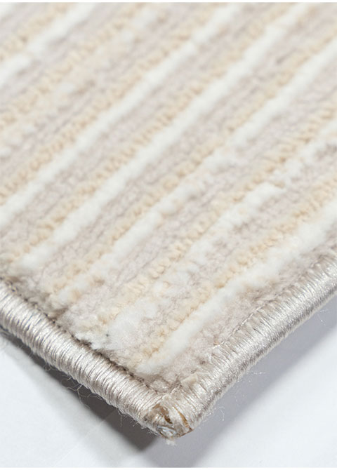 Tapete Texturizado Marfil con Acanalado Horizontal