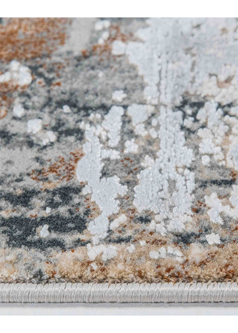 Tapete Abstracto Beige con Muro Descascarado en Óxido