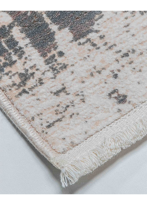 Tapete Abstracto Taupe con Chorreados Verticales