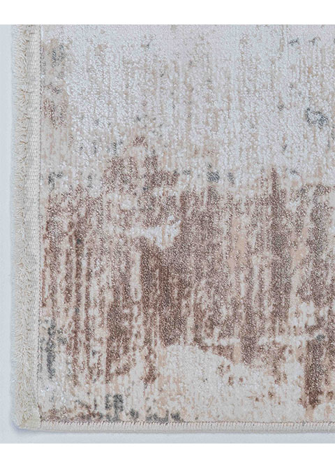 Tapete Abstracto Taupe con Chorreados Verticales