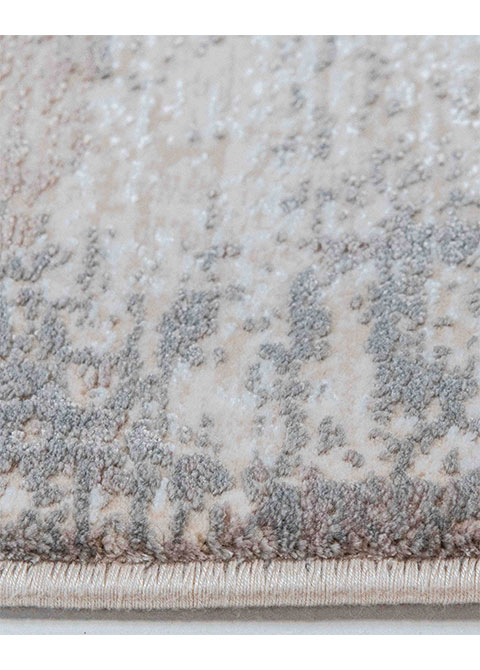 Tapete Abstracto Taupe con Chorreados Verticales