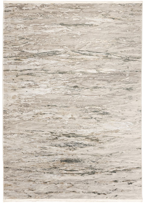 Tapete Abstracto Beige con Oleaje Jaspeado