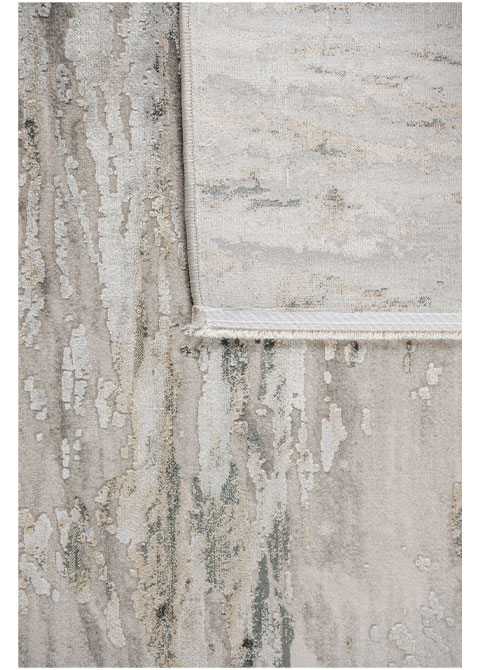 Tapete Abstracto Beige con Oleaje Jaspeado - Vista alternativa