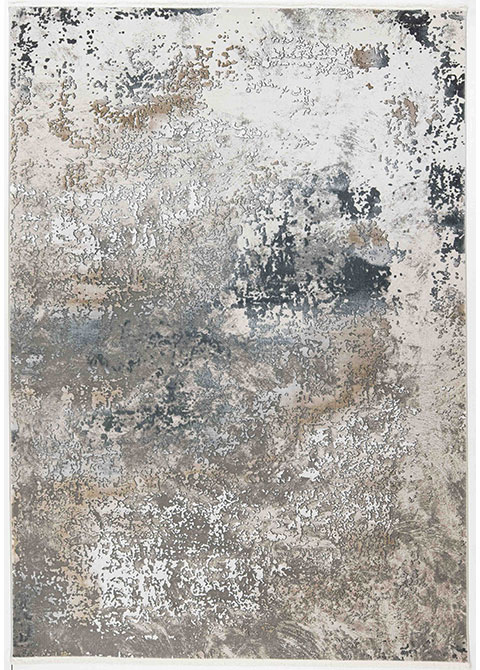 Tapete Abstracto Gris con Corrosión Densa en Carbón