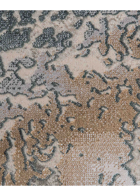 Tapete Abstracto Gris con Corrosión Densa en Carbón - Vista alternativa