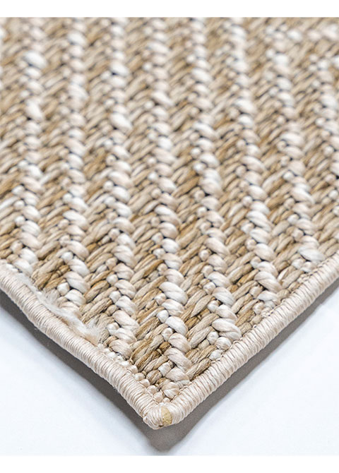 Tapete Tejido Beige con Espiga Fina