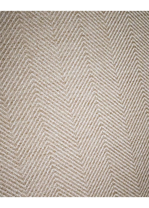 Tapete Tejido Beige con Espiga Fina