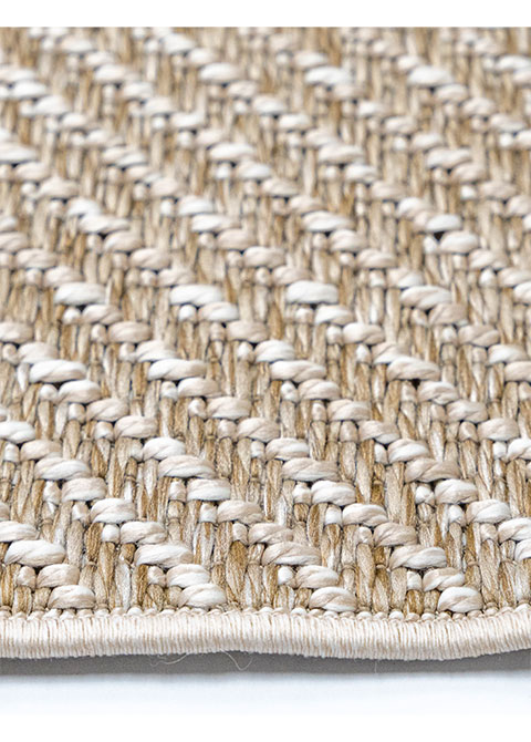 Tapete Tejido Beige con Espiga Fina