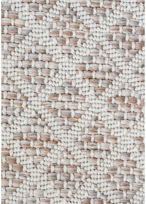 Tapete Abstracto Beige con Collage de Tramas