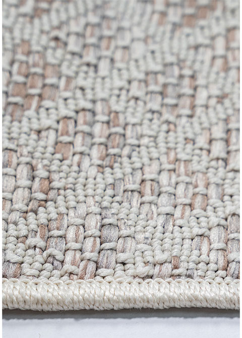 Tapete Abstracto Beige con Collage de Tramas