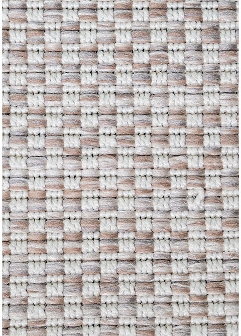 Tapete Geométrico Beige con Mosaico de Cuadros