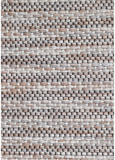 Tapete Texturizado Beige con Marco de Punto