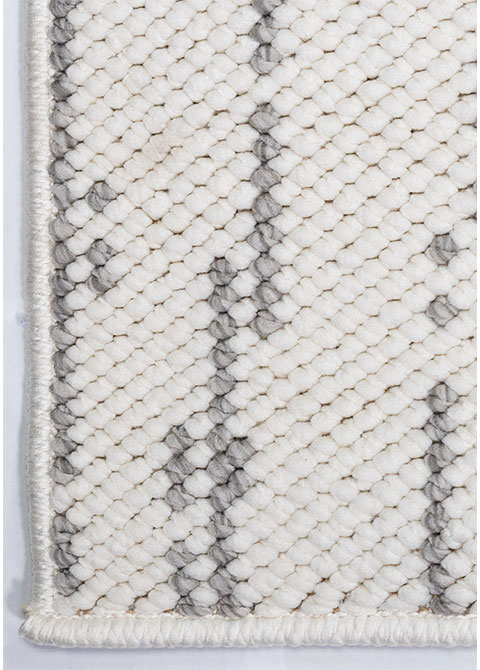 Tapete Abstracto Blanco con Lluvia de Punto Gris
