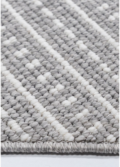 Tapete Rayado Gris con Diagonal Menuda