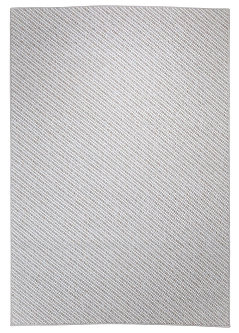 Tapete Rayado Beige con Diagonal Fina y Regular