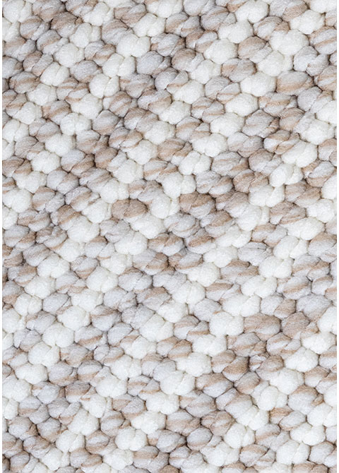 Tapete Rayado Beige con Diagonal Fina y Regular - Vista alternativa