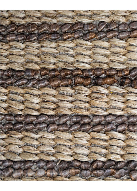 Tapete Tejido Beige con Rayado de Yute - Vista alternativa