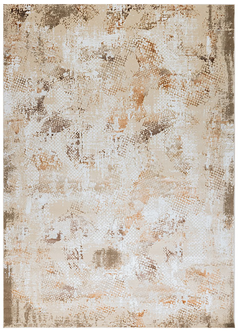 Tapete Abstracto Beige con Trama Punteada en Cobre
