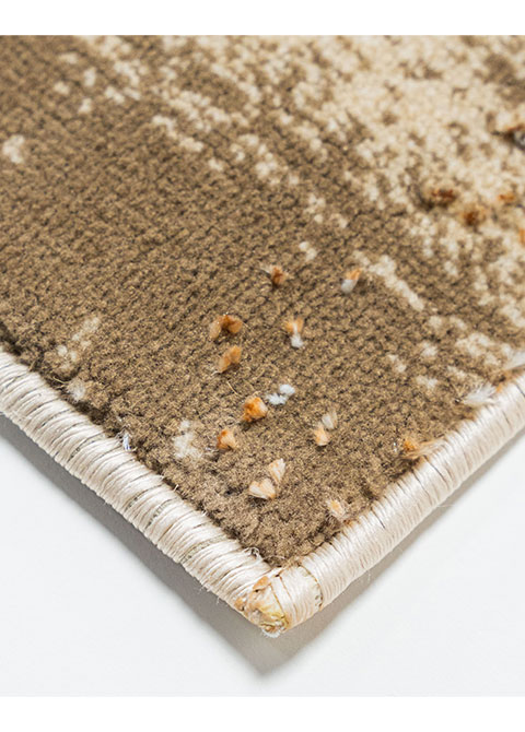 Tapete Abstracto Beige con Trama Punteada en Cobre