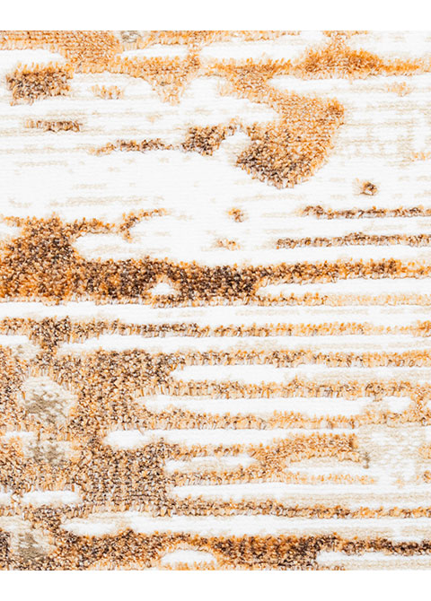 Tapete Abstracto Beige con Rayado Corroído en Óxido - Vista alternativa