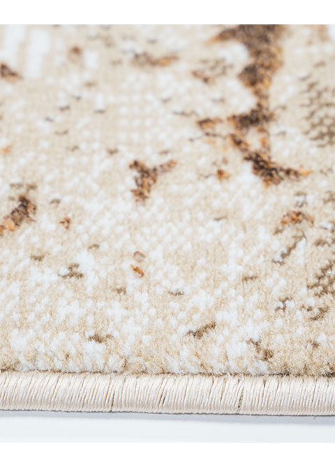 Tapete Abstracto Beige con Rayado Corroído en Óxido