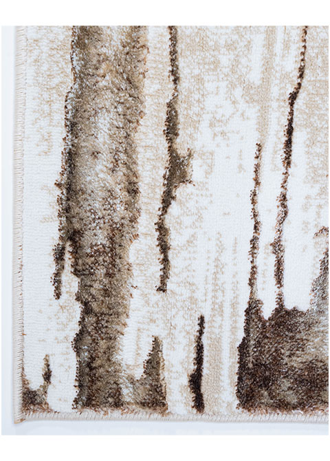 Tapete Abstracto Beige con Estratos Difuminados